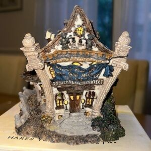 Town Police Station 19024 /Boyds Bearly-Built Villages With Box MINT Box Damaged